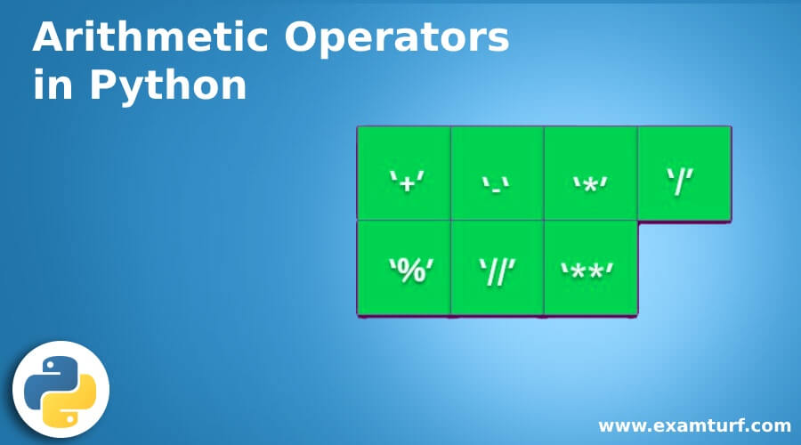 Arithmetic Operators in Python