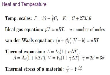 Heat and Temperature