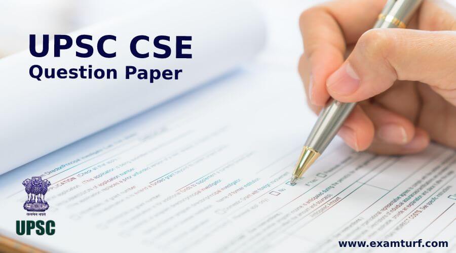 UPSC CSE Question Paper