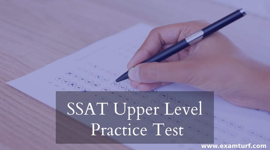 SSAT Upper Level Practice Test